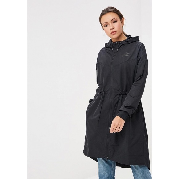 women's nike sportswear swoosh long windrunner jacket